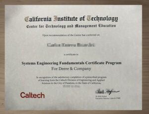california institute of technology diploma
