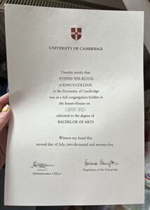university of cambridge degree