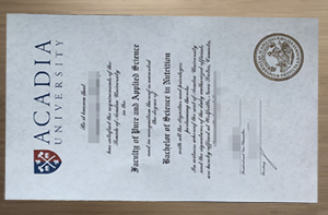 How to make the Acadia University diploma?