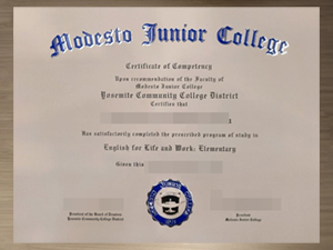 How to get a Modesto Junior College certificate?