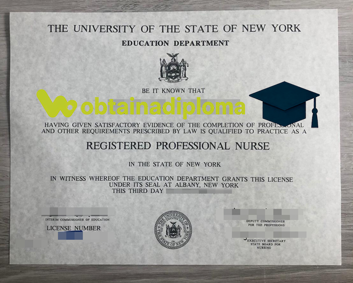 SUNY degree diploma close-up showing academic details and university seal