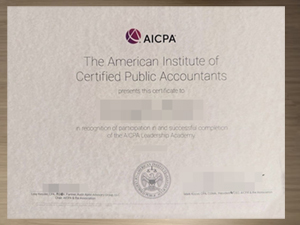 How to order the 100% genuine AICPA certificate?