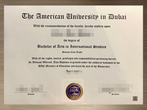 The American University in Dubai diploma information and international academic credential overview