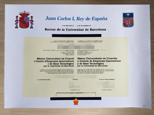How does the Universitat de Barcelona diploma look like?