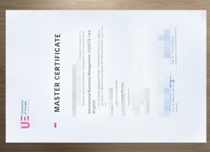 Process of University of Europe for Applied Sciences urkunde.