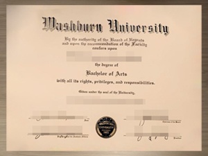 Washburn University diploma sample