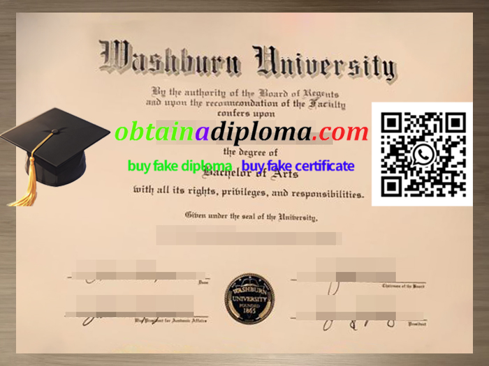 Washburn University diploma sample