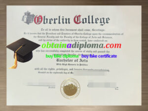 How to get a Oberlin College diploma?