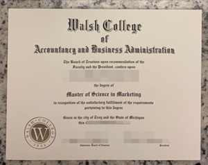 Buy the latest Walsh College diploma in 2026.